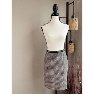 Talbots Pencil Skirt Petite 2P Tweed Multicolor Lined NWT
